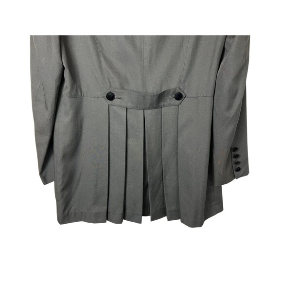 Vintage Together Women's Black Tuxedo Style Velvet Collar Blazer Jacket Size 8 - Picture 4 of 12